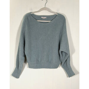 Sincerely Jules Cozy Knit Sweater Seafoam Green Boxy Dolman Sleeve Size Medium